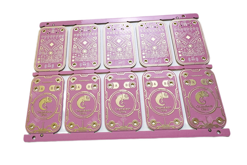 4层 FR-4 板厚1.6mm 定制猎板樱花粉油墨-2.jpg