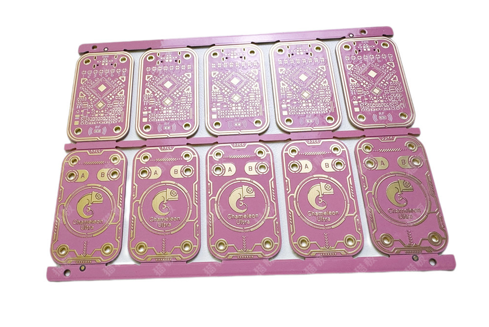 4层 FR-4 板厚1.6mm 定制猎板樱花粉油墨-2.jpg
